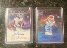 2025 Origins Elic Ayomanor RA-EAO RC on card auto + Blue Base /199