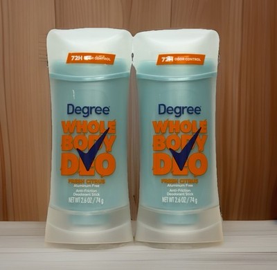 Degree Womens Whole Body Deo Stick Fresh Citrus 2 Pack Deodorant