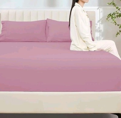 Ägyptische Baumwolle 100% NTBAY 600 Doppel Spannbettlaken Superweich 12''/30cm Neu