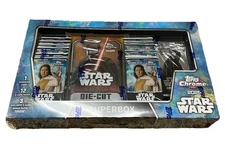 2025 TOPPS CHROME STAR WARS SUPERBOX Collection Box (76 Cards) Brand New QTY