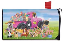 Briarwood Lane Easter Dogs Holiday Magnetic Mailbox Cover