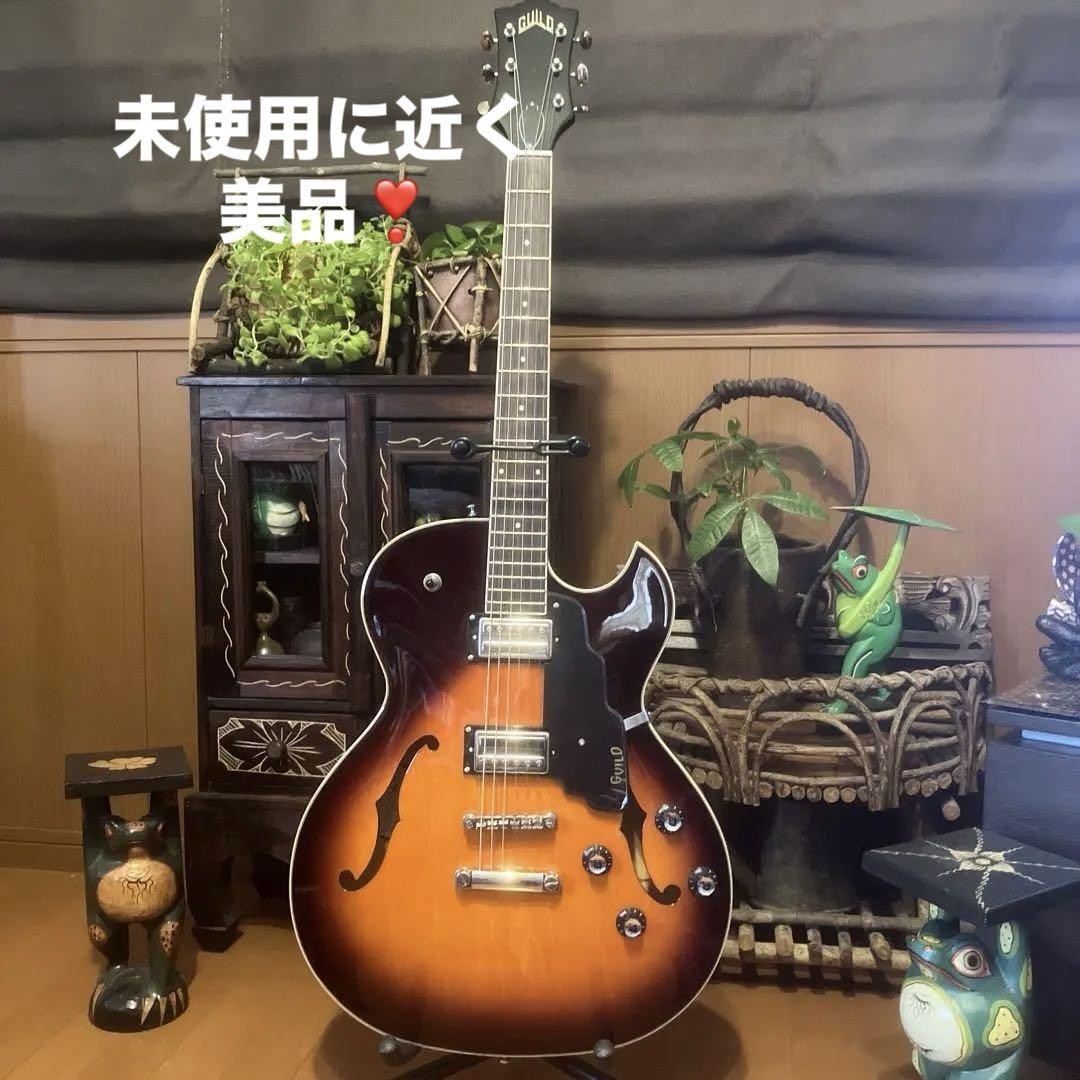 Guild Starfire LSCATB Semi-Hollow Electric Guitar in Sunburst Finish