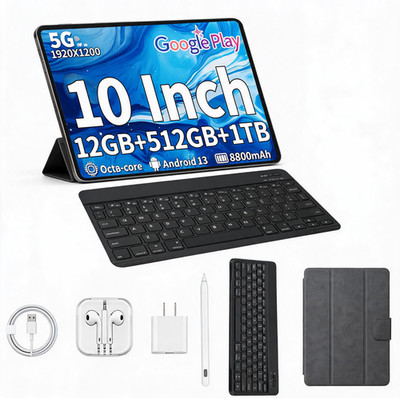 Android 13 Tablet 10 inch 12GB RAM 512GB ROM Octa 8800mah Fast Charg for Work