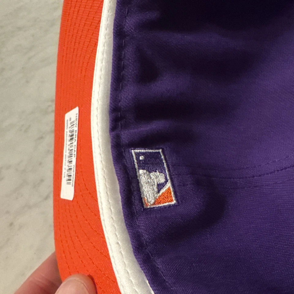 7 1/4Orange UV New Era Exclusive Arizona Diamondbacks 20th Anniversary Fitted - Image 3 of 4