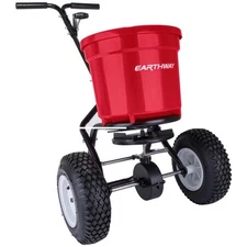 2150 Commercial 50 LB Broadcast Fertilizer Spreader. Heavy-Duty Walk-Behind P...