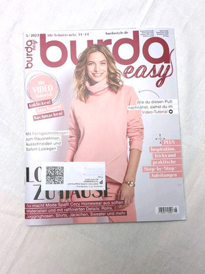 Burda easy 05/2023 Nähen Schnittmuster Kleider Damenmode Gr. 34-44 Rollis Hfose