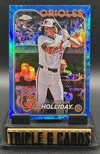 Jackson Holliday RC 2024 Topps Chrome Logofractor Blue /150 Orioles #88