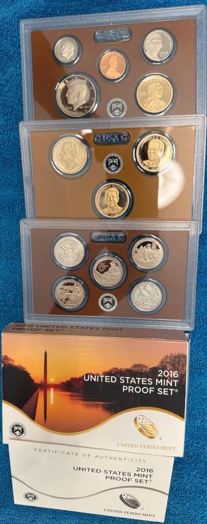 2016-S complete 13-coin PROOF SET + box & COA