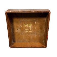 Vintage KTOP Radio 1 Topeka KS Leatherette Advertising Desk Dresser Caddy