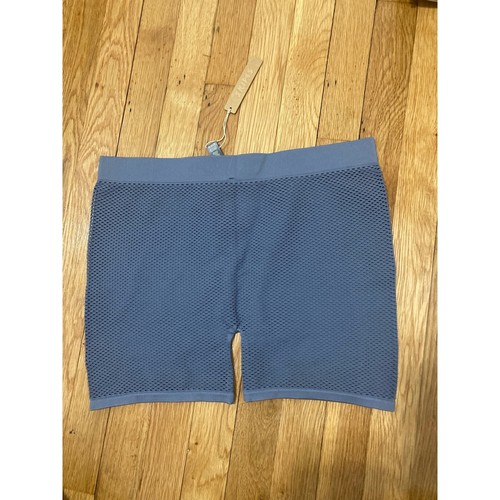 SKIMS Shorts Size 4x fishnet perforated steel gray KIM K Women's 4XL NWT - Picture 4 of 7