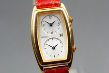 Vintage 1994 Exc 5 Seiko Noie 1E20-3A00 Gold Quartz Women  s Watch From JAPAN