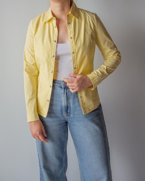 Women Bogner Shirt Yellow Cotton 34 / XS / 42