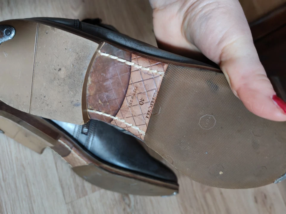 Bottines Minelli en cuir gris taille 40 semelle avec le fer - Photo 4/4