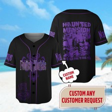 Custom Haunted Mansion Baseball Jersey Haunted House Jersey Shirt Halloween Base