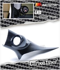 Carbon Fiber Interior Front A Pillar Pod Fits Mitsubishi Evolution Evo 10 Lhd