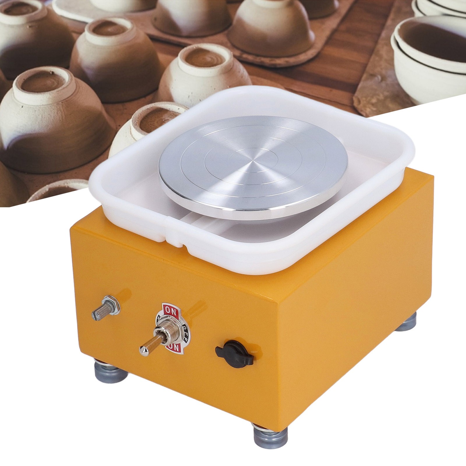 Mini Pottery Wheel Compact And Easy Operation For DIY Pottery