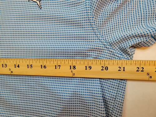 Puma Cobra Golf Mens Light Blue Golf Polo Shirt Dry Cell Size Large L - Picture 10 of 10