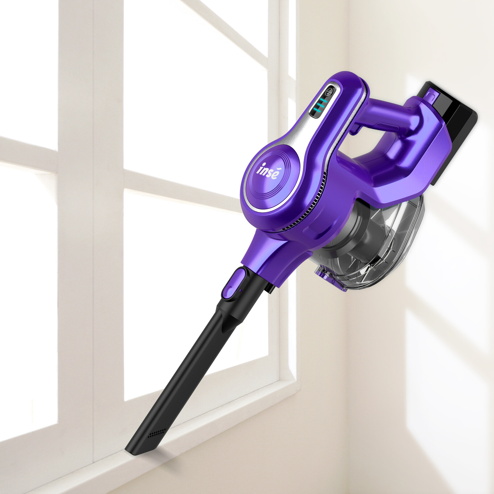 Refur INSE S6 23Kpa Cordless Handheld Stick Carpet Floor Vacuum Cleaner Purple eBay