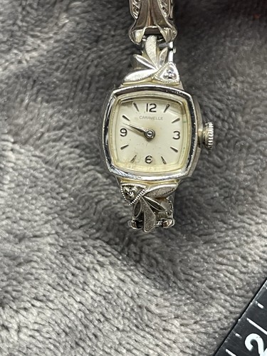 Orologio Vintage Caravelle Donna Lunetta 10K RGP Meccanico Funzionante Petite - Foto 5 di 7