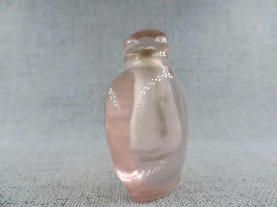 Коллекционная китайская хрустальная имитация художественной посуды стеклянная табакерка H - Изображение 3 из 4