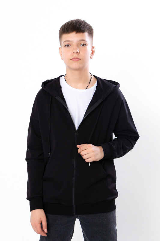 Hoodie (boys), Any season,  Nosi svoe 6395-057-1 (chornyj)