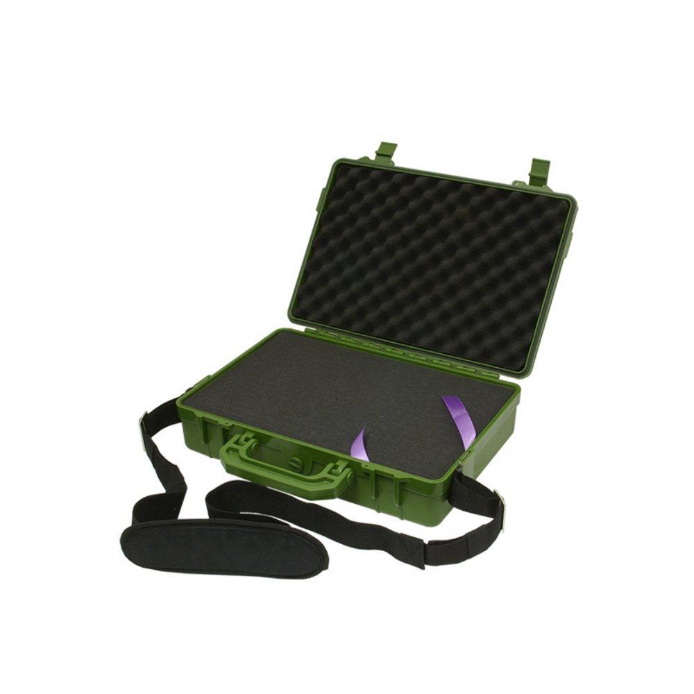 Photography DJ Band Equipment Case Green with Carry Handle 379x258x104mm