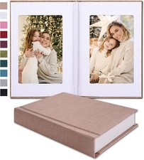 4x6 Photo Album Holds 20 Photos for Wedding or Baby Beige 