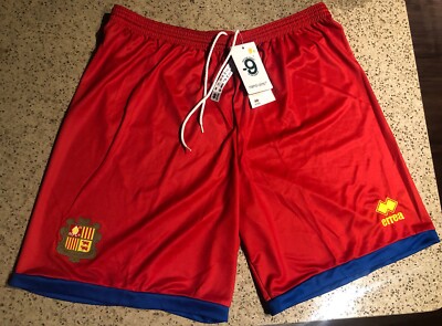 Andorra National Team 22/23 Errea Home Soccer Football Shorts NWT EU  2XL XXL