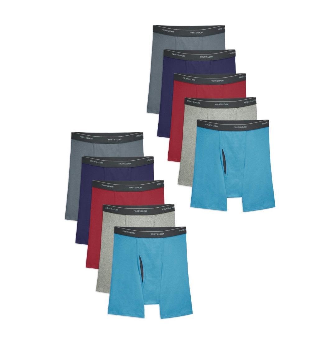 Fruit of the Loom Men’s Coolzone Fly Boxer Brief 10 Pack