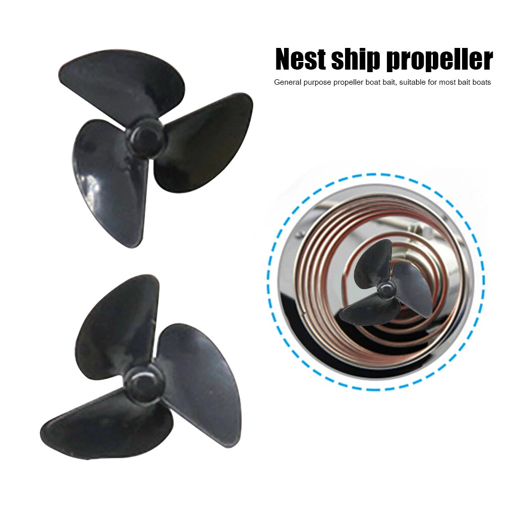 2pcs 3-Blade Fishing Nesting Bait Boat Propeller RC Boat Underwater  Thruster