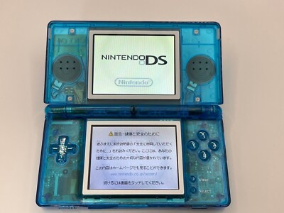 ds lite  透明　クリア Nintendo DS Lite Console Blue Custom Transparent Clear w/ Stylus
