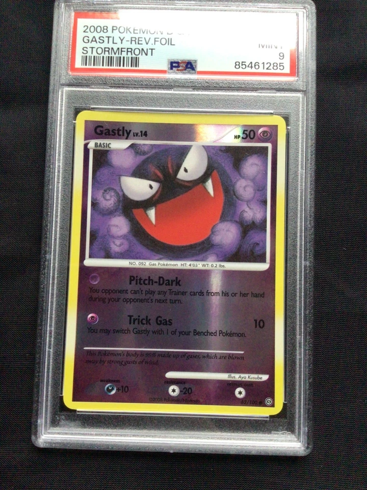 Pokemon Cards: Stormfront Reverse Holo: Gastly 62/100 PSA 9 - Image 2 of 4