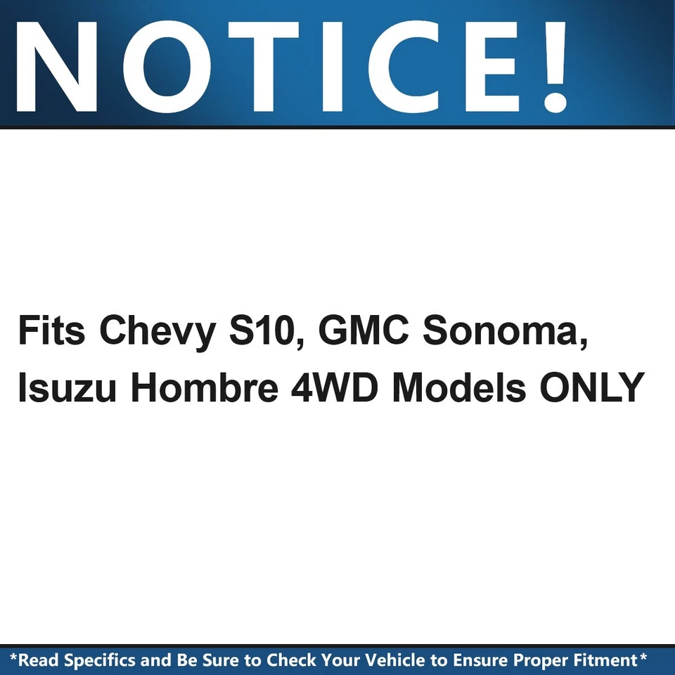 Front Drilled Rotors Brake Pads Kit for Chevy Blazer S10 GMC Jimmy Sonoma Isuzu - Image 2 of 4