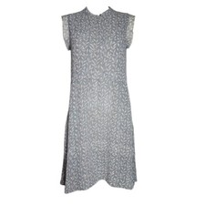 Madewell Dress Womens Size 0 Gray White Floral Lightweight Shirtdress Willowleaf