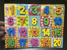 wooden number puzzle