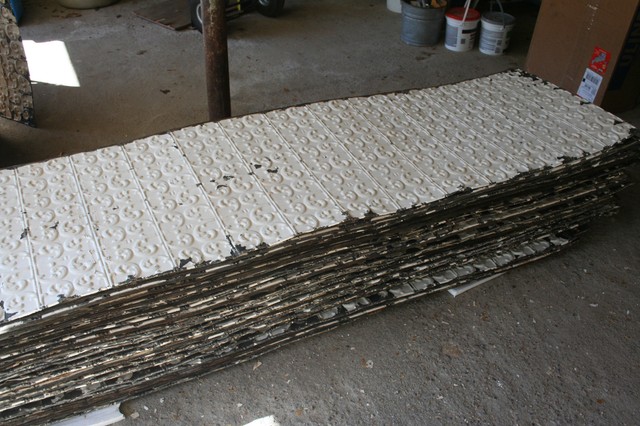 1 200 Sq Ft Antique Tin 24 X 96 Architectural Salvage Pressed Ceiling Tiles