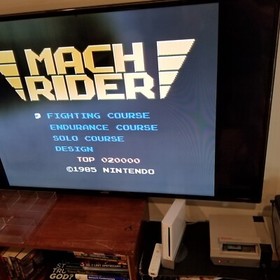 Mach Rider Nintendo Entertainment System (NES, 1985) Tested w/ Authentic Case