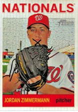 2013 Topps Heritage Chrome Refractors #HC73 Jordan Zimmermann/564  bb10