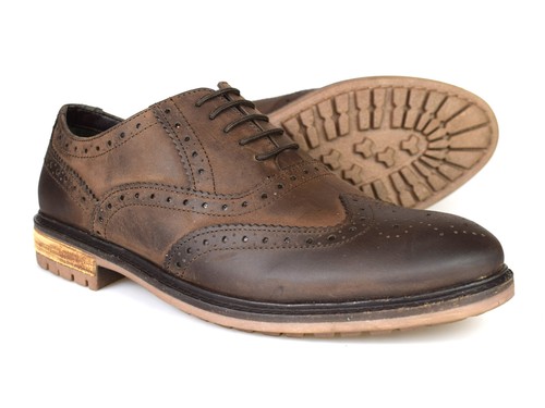 Mens Brown Leather Brogues RRP 