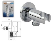 x Supporto Staffa Doccetta Con Attacco Per Laccio Doccia In Ottone dfh
