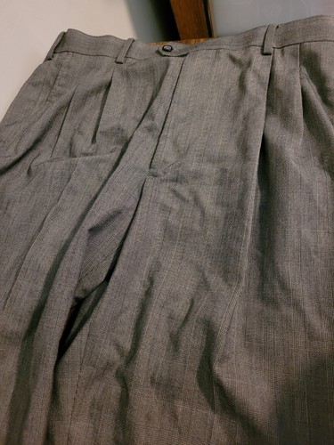 George Men's Gray Pleated Dress Pants Size 38x29 New With Tags - Picture 6 of 9