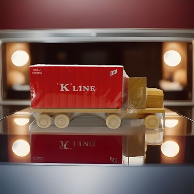 Vtg K-Line HO Container Storage Container Wooden Semi Truck Notepad 9 