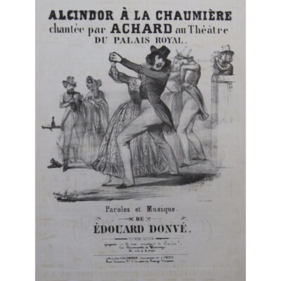 Donve Edouard Alcindor Rechts La Chaumière Gesang Piano ca1840