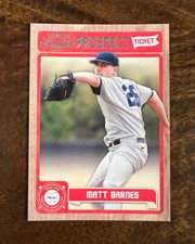 2011 Playoff Contenders Prospect Ticket Red Sox Baseball Card #RT4 Matt Barnes