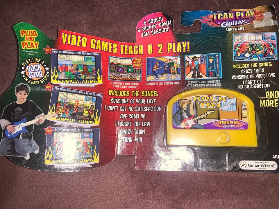 I Can Play Guitar Software Game Rock 101 Cartridge NEVER OPENED - Image 2 of 3