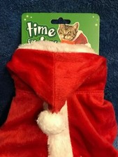 Time For Joy Santa Claus Costume For Cats One Size