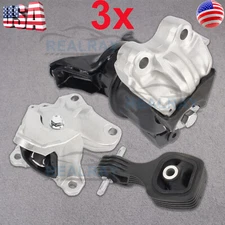 3pc Motor Mount Kit Set for 14-15 Honda Civic 1.8L Engine - Auto Transmission