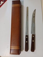 Vintage Flint Carving Set Stainless Vanadium USA Made