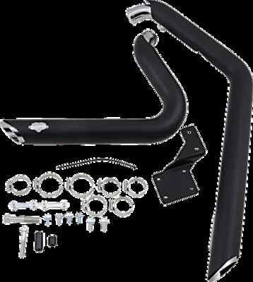 VH Shortshots Staggered Exhaust Pipe System Black Harley Softail Springer 88-06