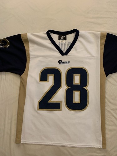 Maillot foot américain US RAMS SAINT-LOUIS FAULK 28 vintage